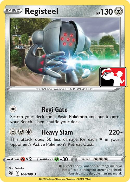 Registeel 108/189 from Prize Pack Series Cards
