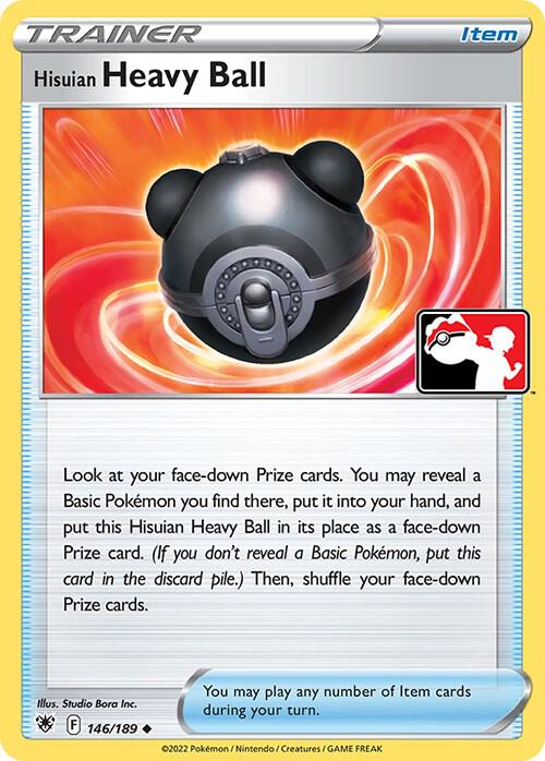 Hisuian Heavy Ball 146/189 from Prize Pack Series Cards