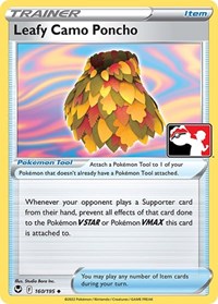 Leafy Camo Poncho #160/195 from Prize Pack Series Cards Pokemon card image