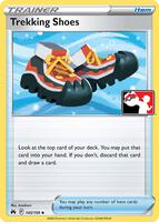 Trekking Shoes [Prize Pack Cosmos Holo] #145 from Pokemon Crown Zenith set