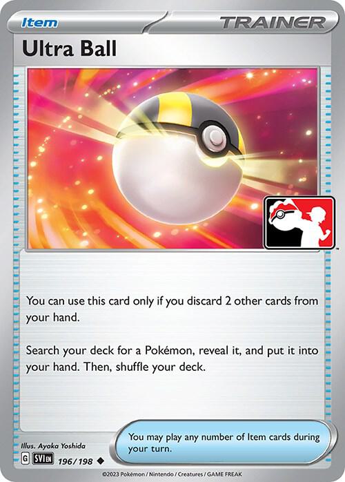 Ultra Ball 196/198 from Prize Pack Series Cards