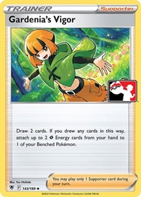 Gardenia's Vigor #143/189 from Prize Pack Series Cards Pokemon card image