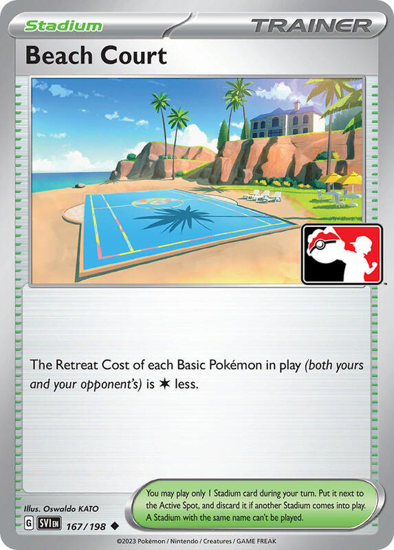 Beach Court 167/198 from Prize Pack Series Cards