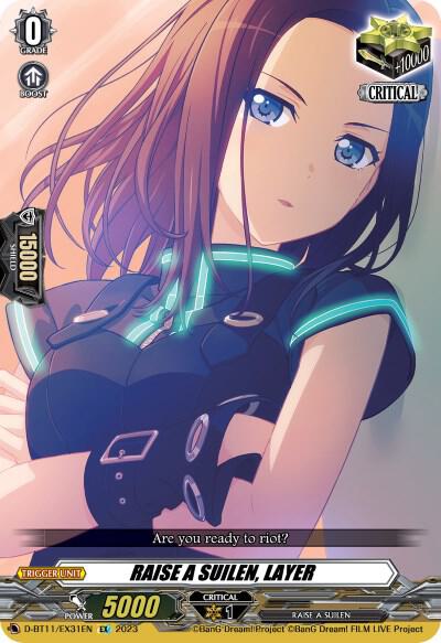 RAISE A SUILEN, LAYER - D-BT11: Clash of the Heroes - Cardfight