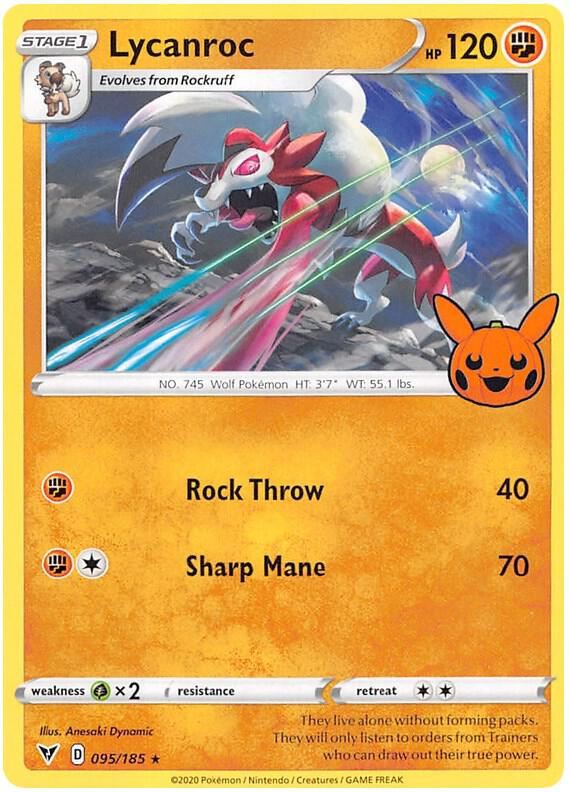 Lycanroc 095/185 from Trick or Trade BOOster Bundle 2023