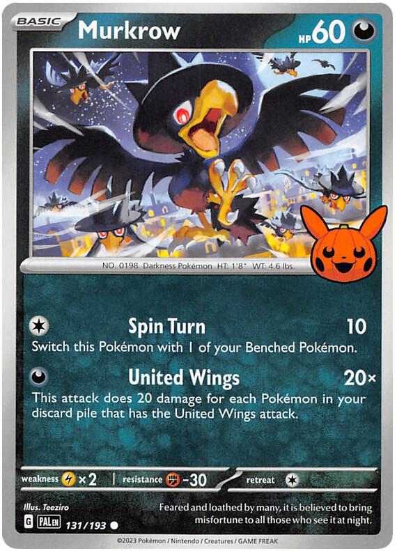 Murkrow 131/193 from Trick or Trade BOOster Bundle 2023