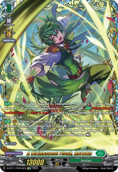A Viridescent Flash, Rorowa (FFR) - D-BT11: Clash of the Heroes