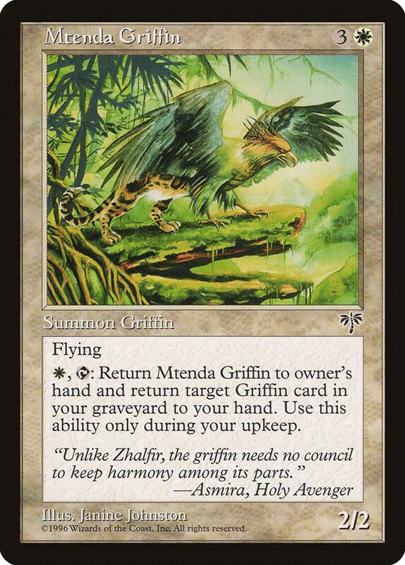 Magic: The Gathering - Zuberi, Piuma Dorata (Zuberi, Golden Feather) | Carta Rara Dell'espansione Mirage | Singola MTG