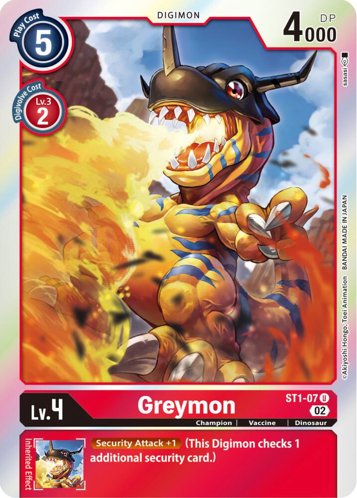 Greymon - ST1-07 (Resurgence Booster Reprint) - Resurgence Booster