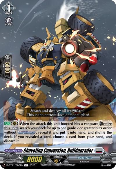 Shoveling Conversion, Bulldograder