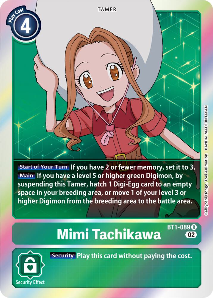 Mimi Tachikawa BT1 089 Resurgence Booster Reprint digimon card