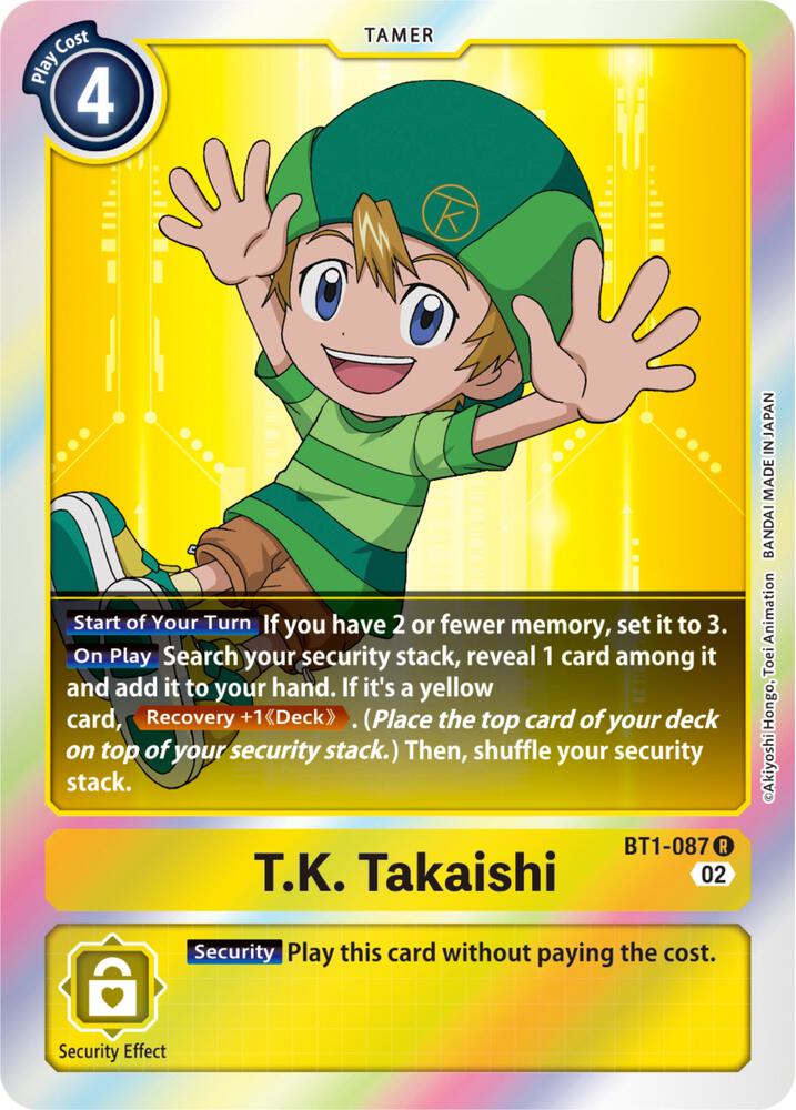 TK Takaishi Resurgence Booster Reprint digimon card