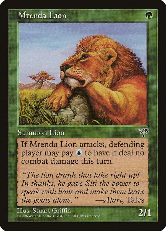 Mtenda Lion - Mirage - Magic: The Gathering - TCGplayer.com