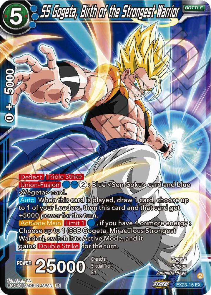 SS Gogeta, Birth of the Strongest Warrior - Expansion Deck Box Set