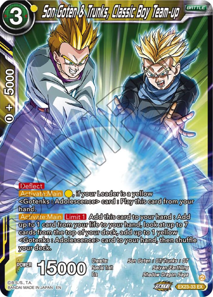 Son Goten & Trunks, Classic Boy Team-up - Expansion Deck Box Set