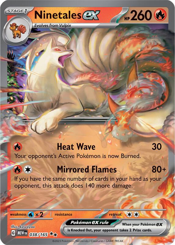 Ninetales ex - 038/165 - SV: Scarlet & Violet 151 - Pokemon
