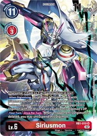 Siriusmon (Textured Alternate Art) - Resurgence Booster