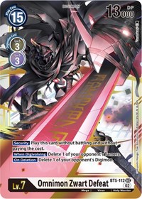 Omnimon Zwart Defeat (Resurgence Booster Reprint) - Resurgence Booster