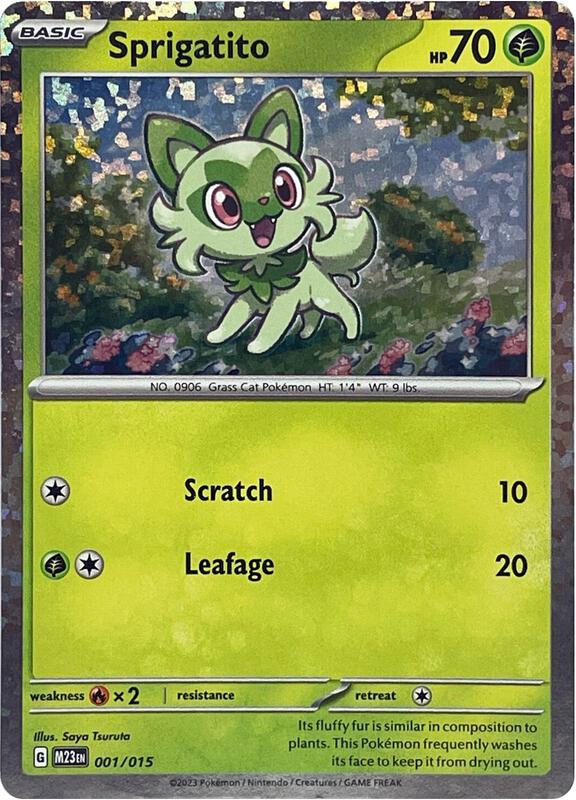 Sprigatito 001/015 from McDonald's Promos 2023