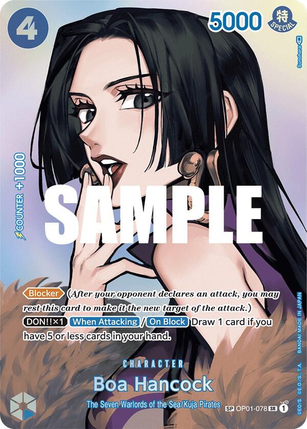 thumbnail image 2 of Boa Hancock SR OP07-051 [SP PAR] - Emperors In The New World - One Piece CCG (Japanese, Foil) 2 of 6