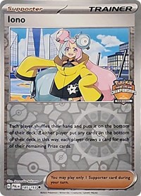 Iono - 185/193 (Regional Championships) #185/193 from League & Championship Cards Pokemon card image