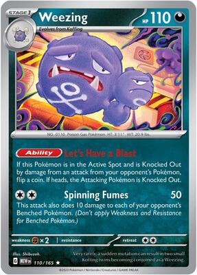 Weezing - SV: Scarlet & Violet 151 - Pokemon - TCGplayer.com