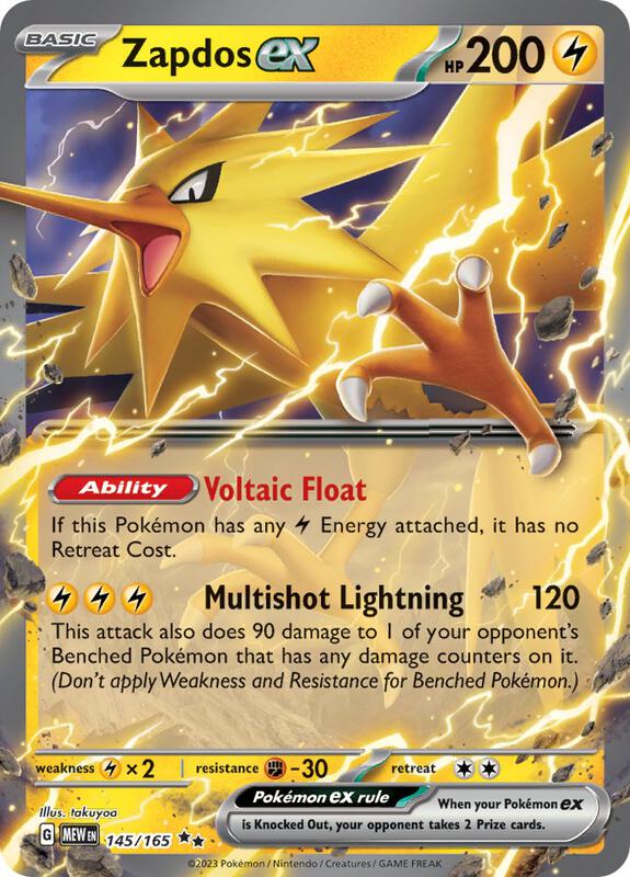 Zapdos ex - 145/165 - SV: Scarlet & Violet 151 - Pokemon