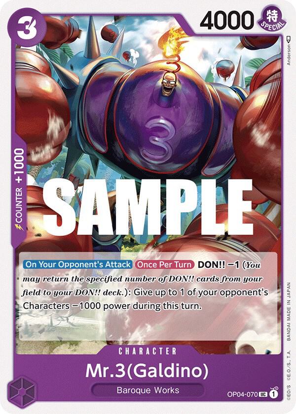 Mr3 Galdino onepiece card