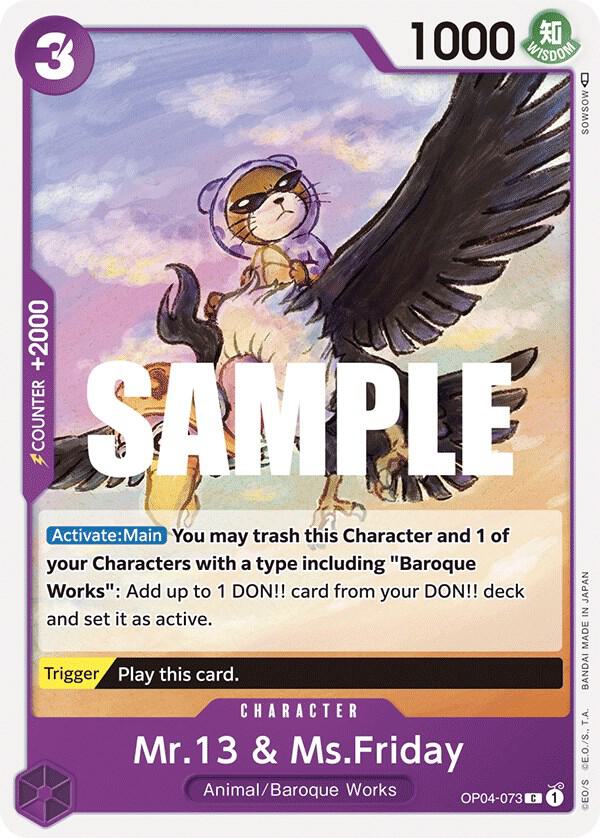 Mr13 and MsFriday onepiece card