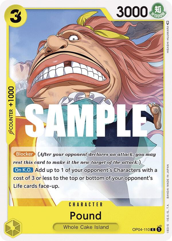 Pound onepiece card