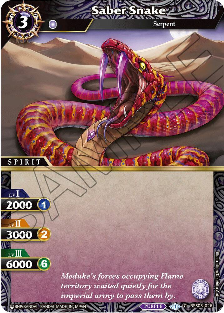 Saber Snake