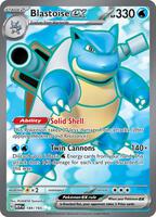 Blastoise ex - 184/165 - SV: Scarlet & Violet 151 - Pokemon