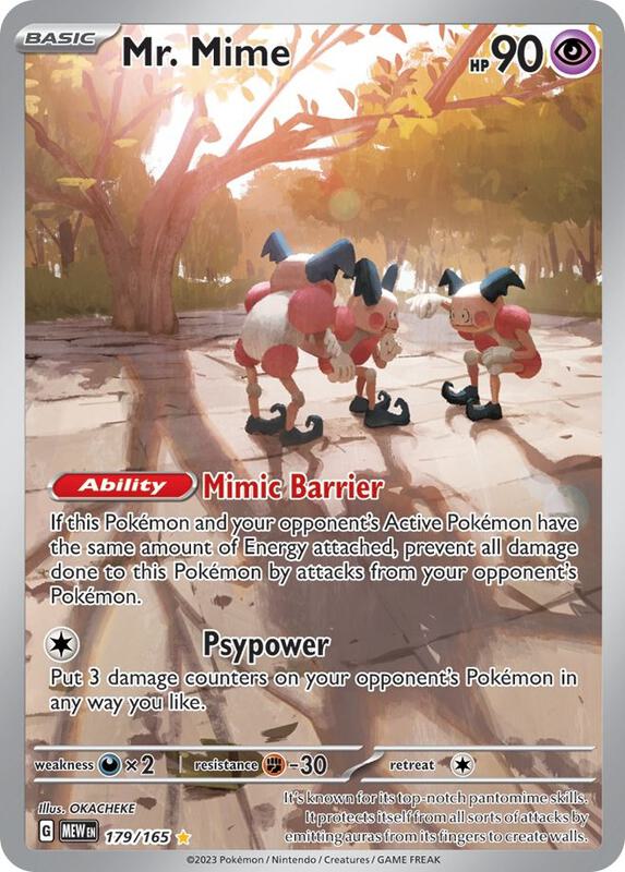 Mr. Mime - 179/165 - SV: Scarlet & Violet 151 - Pokemon