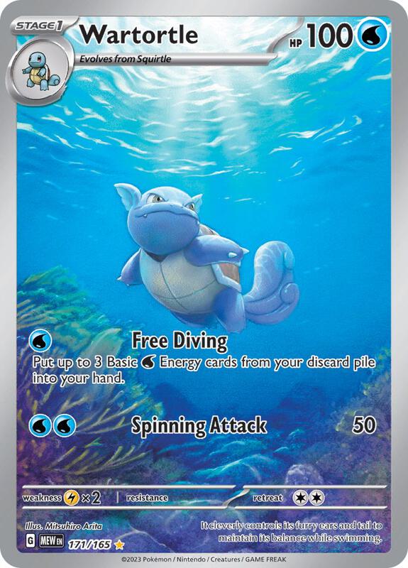 Wartortle - 171/165 - SV: Scarlet & Violet 151 - Pokemon