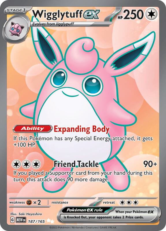 Wigglytuff ex - 187/165 - SV: Scarlet & Violet 151 - Pokemon