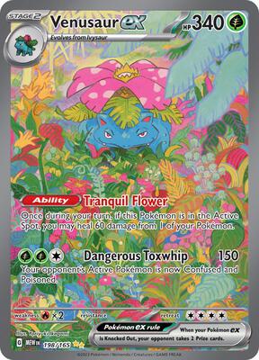 Venusaur ex - 198/165 - SV: Scarlet & Violet 151 - Pokemon