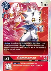 Gammamon - RB1-005 (Resurgence Booster Box Promotion Pack) - Resurgence Booster