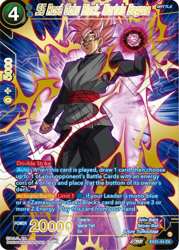 SS Rose Goku Black, Mortals Begone (Alternate Art) - Expansion Deck Box Set 23: Premium Anniversary Box 2023 - Dragon Ball Super: Masters SS Rose Goku Black, Mortals Begone (Alternate Art) - Expansion Deck Box Set 23: Premium Anniversary Box 2023 - Dragon Ball Super: Masters