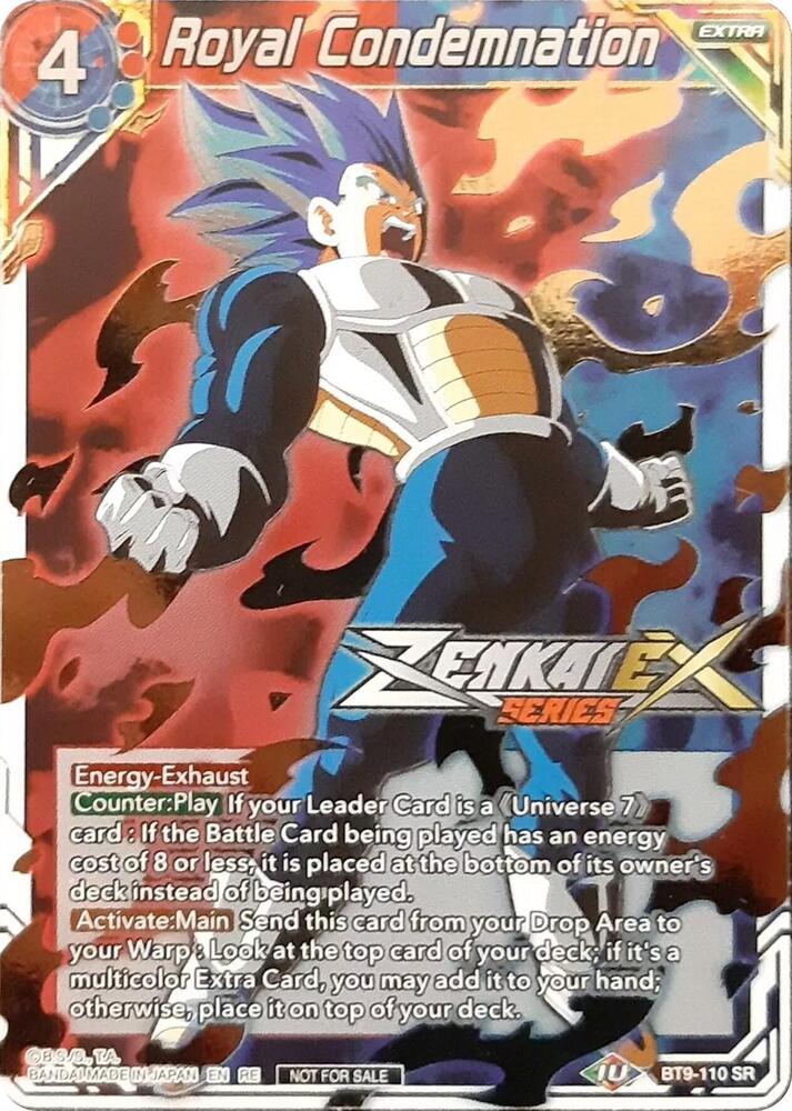 Royal Condemnation (Event Pack 13) #BT9-110 — Tournament Promotion Cards
