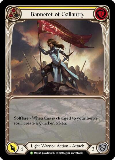Banneret of Gallantry - FAB162 Flesh and Blood: Promo Cards card price