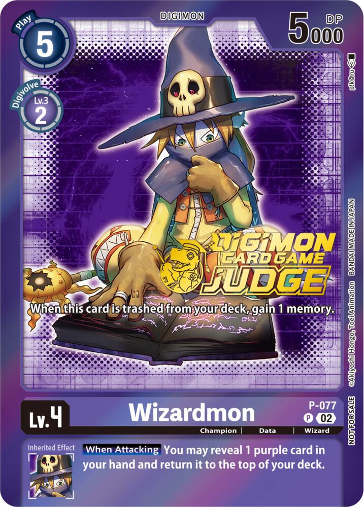 Wizardmon P 077 Judge Pack 4 digimon card