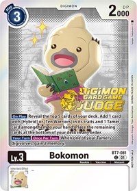 Bokomon - BT7-081 (Judge Pack 4) - Next Adventure - Digimon card