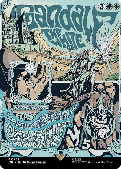 Gandalf the White (Borderless Poster)