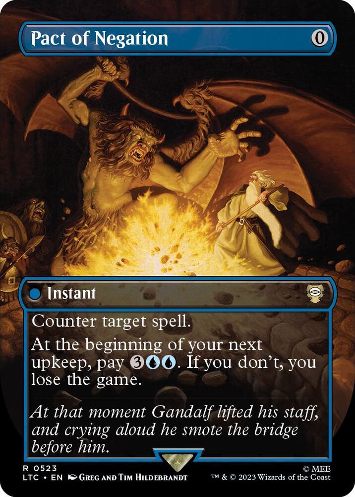 Pact of Negation (Borderless) - Commander: The Lord of the Rings