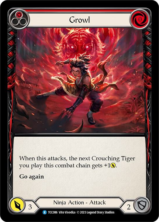 Growl (Red) - Round the Table: TCCxLSS - Flesh and Blood TCG