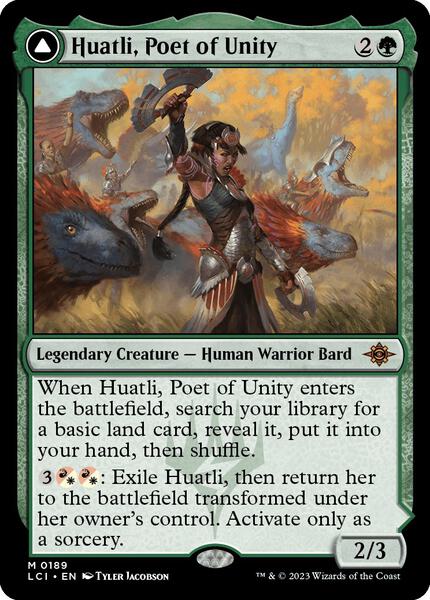 mtg aztec cards Huatli, Poet of Unity | The Lost Caverns of Ixalan Variants | Standard Legendary Planeswalker Huatli Magical Thinking: Ixalan - A