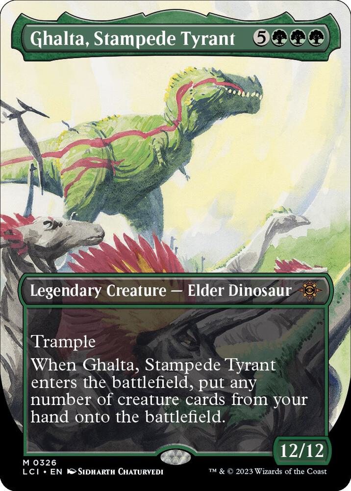 Ghalta, Stampede Tyrant (Borderless) - The Lost Caverns of