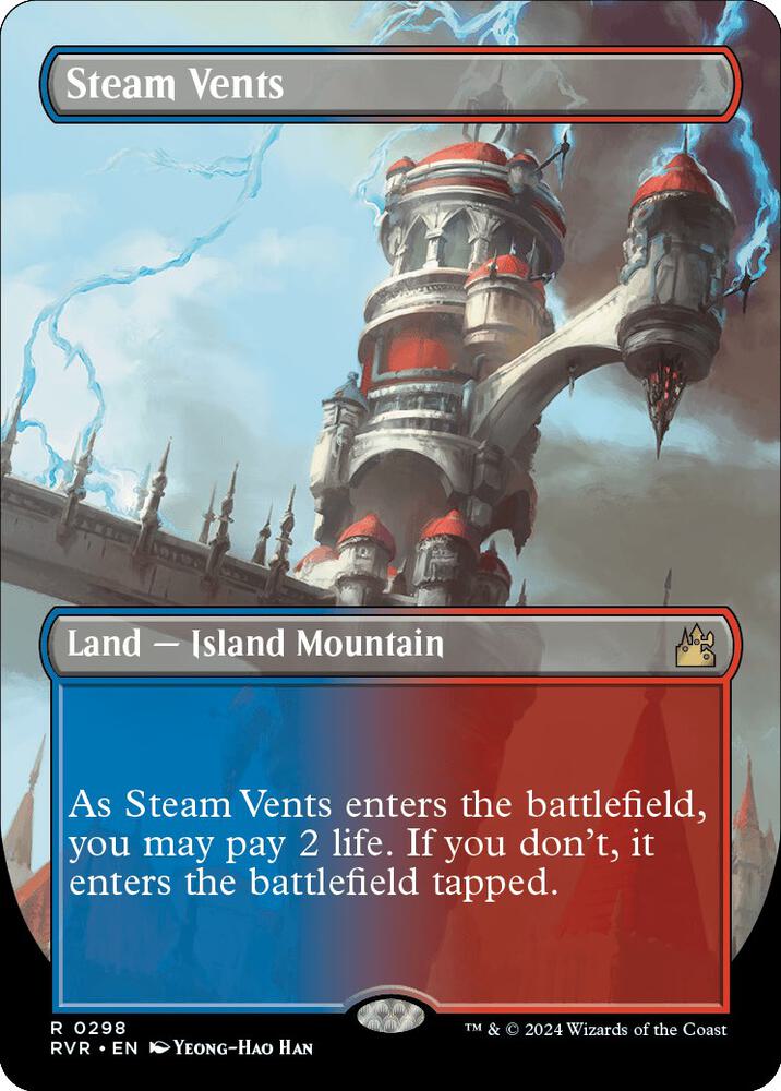 Steam Vents (Borderless) - Ravnica Remastered - Magic: The