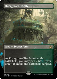 Overgrown Tomb (Borderless) - Ravnica Remastered - Magic: The Gathering card