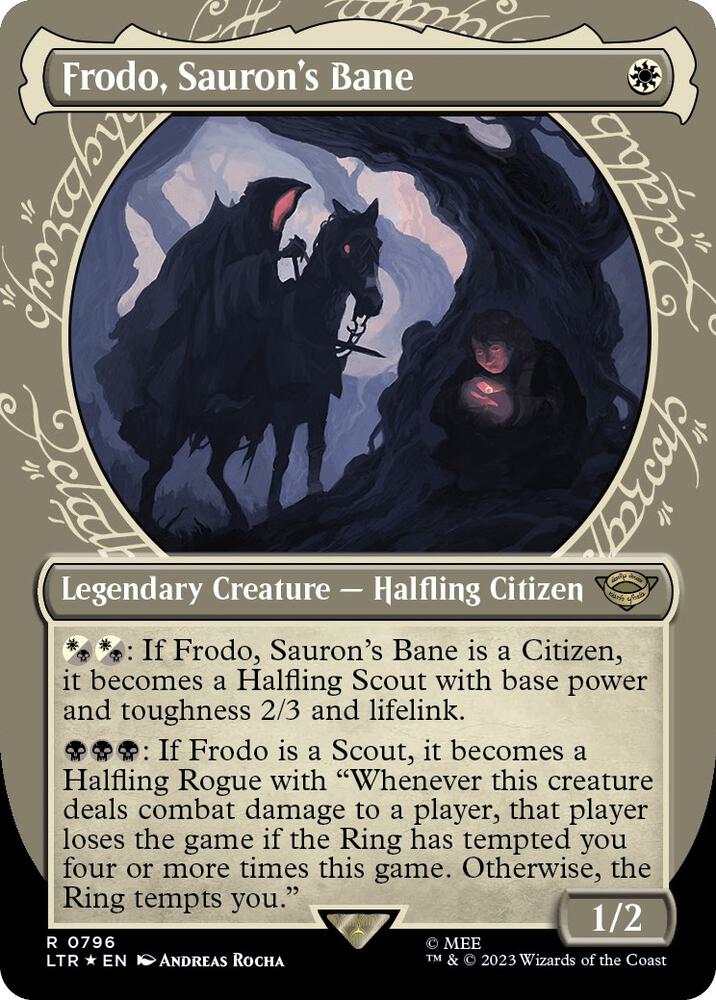 Frodo, Sauron's Bane (Showcase) (Surge Foil) - Universes Beyond